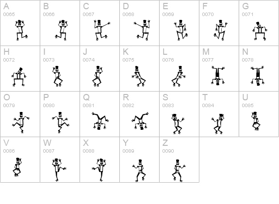Mr Robo Funk uppercase A-Z preview