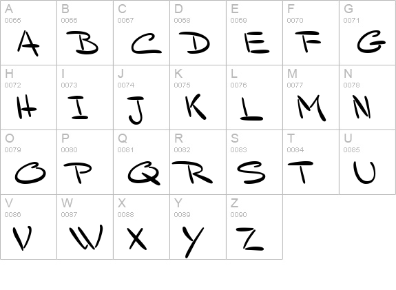 Mr Sandsfort uppercase A-Z preview