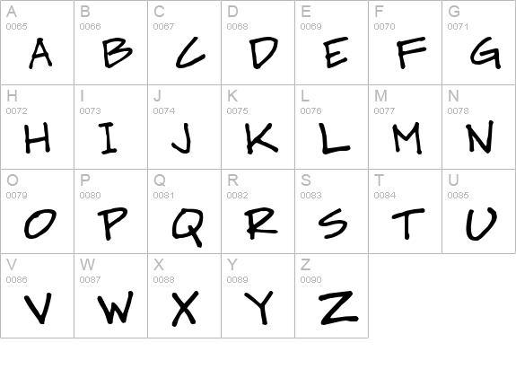 Mr. Walters Fancy uppercase A-Z preview