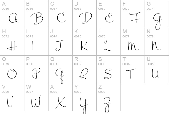 Mrs Blackfort uppercase A-Z preview