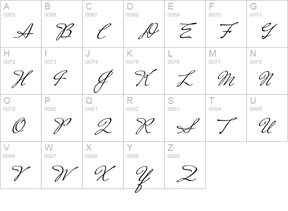 Mrs Saint Delafield uppercase A-Z preview