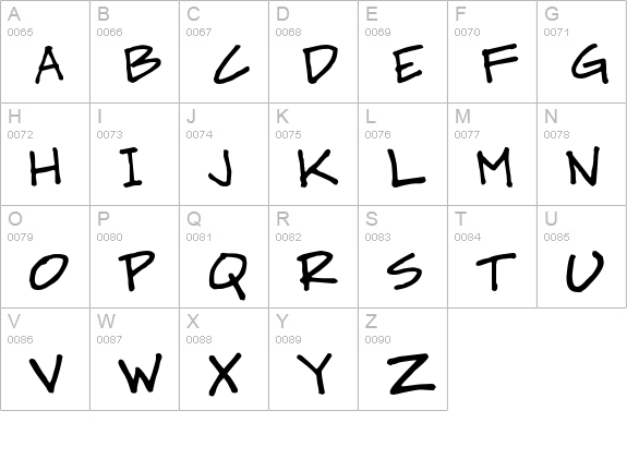 MrWalters-Fancy uppercase A-Z preview