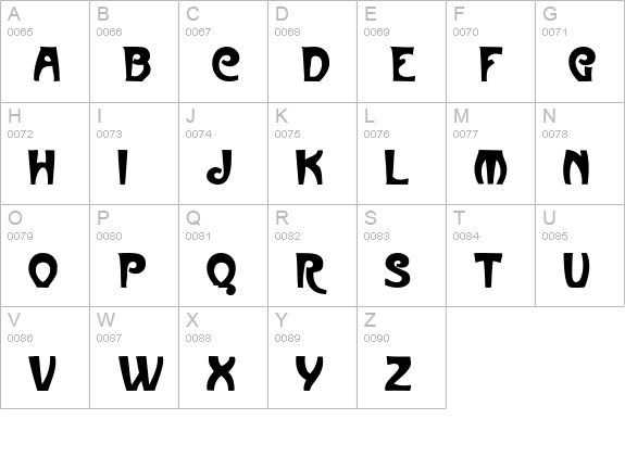 MullinsCaps Bold uppercase A-Z preview