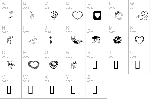 Multicasion uppercase A-Z preview