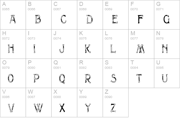 MultiformCapsHC uppercase A-Z preview