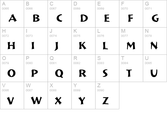 Munich-Light uppercase A-Z preview