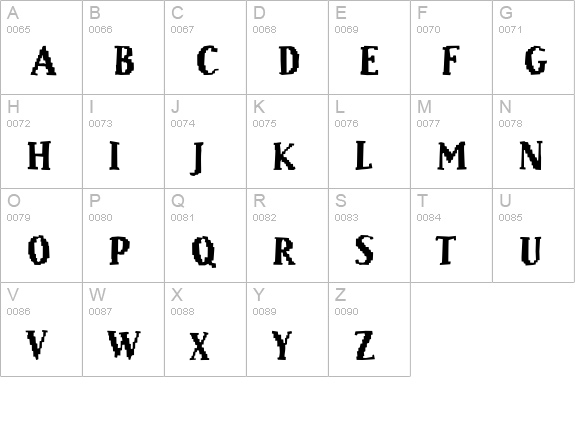Murphy33-Heavy uppercase A-Z preview
