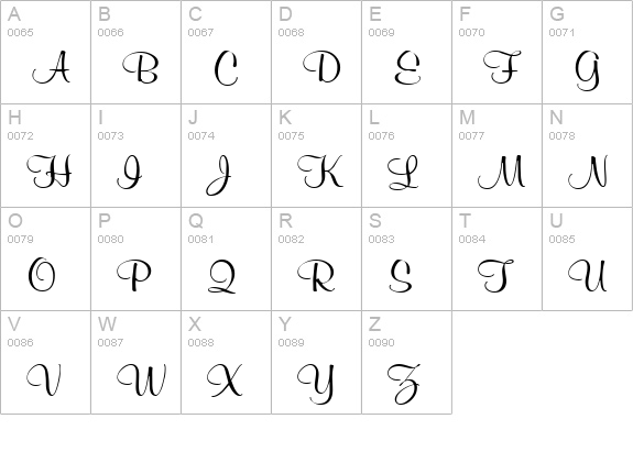 Murray Bold uppercase A-Z preview