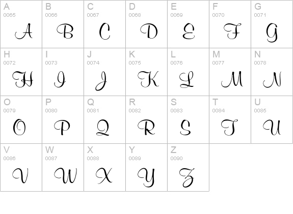 MurrayHillBold uppercase A-Z preview