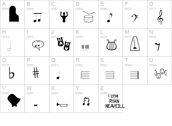 Music Fun uppercase A-Z preview
