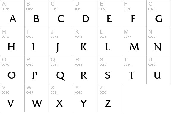 Muster Light SSi Thin uppercase A-Z preview
