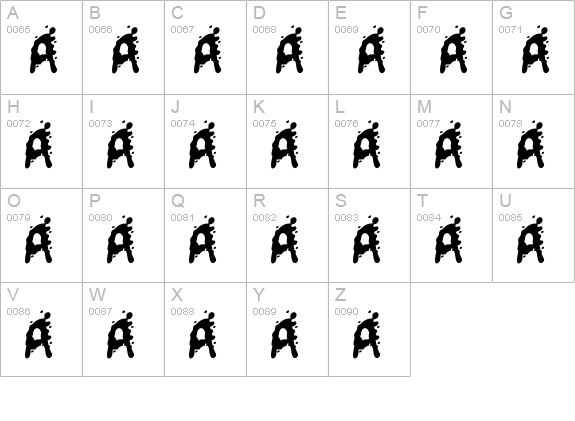 Mutant Supermodel uppercase A-Z preview