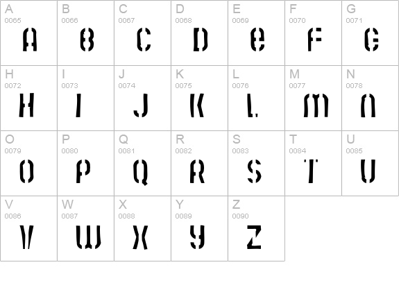 Mute Fruit Skimpy Krash uppercase A-Z preview