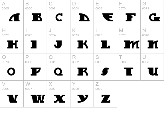 My Gal Swoopy NF uppercase A-Z preview