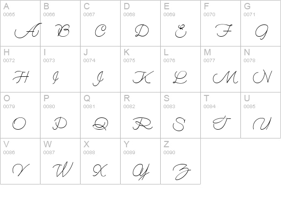 MyDearWatsonNF uppercase A-Z preview
