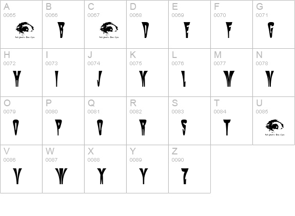 Mysterio SWTrial uppercase A-Z preview