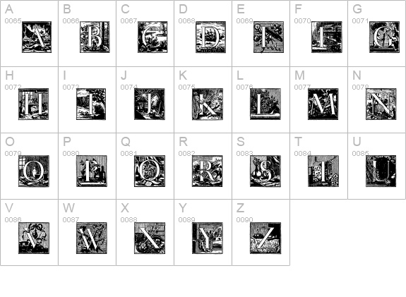 MysteriousVoyage uppercase A-Z preview