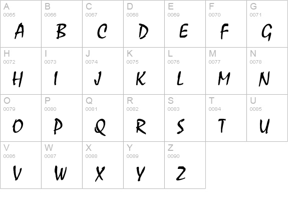 Mystic Normal uppercase A-Z preview