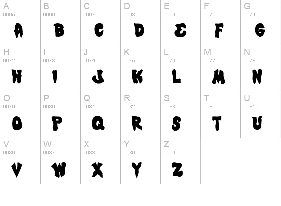 Mystic Singler uppercase A-Z preview