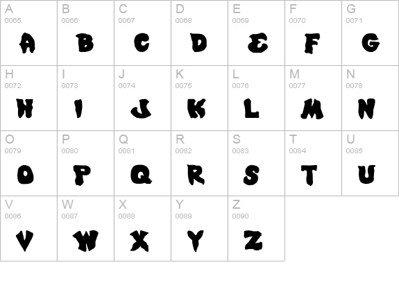 Mystic Singler Expanded uppercase A-Z preview
