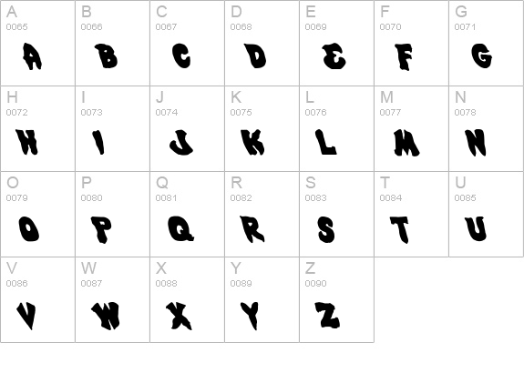 Mystic Singler Leftalic uppercase A-Z preview