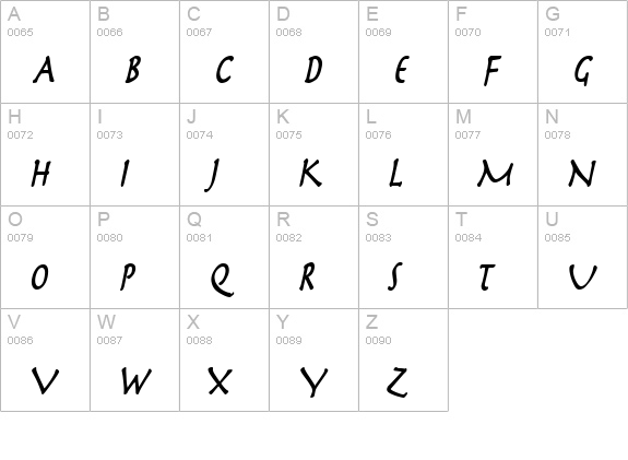 Mythology Thin BoldItalic uppercase A-Z preview