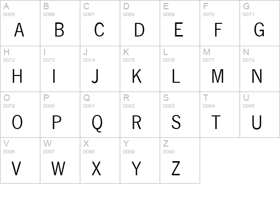 N691-Sans-Regular uppercase A-Z preview