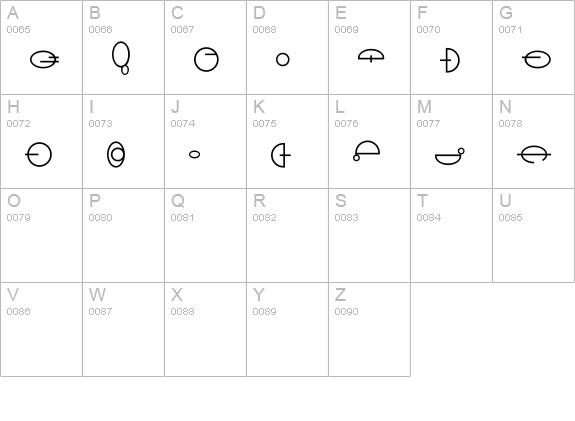 Naboo uppercase A-Z preview