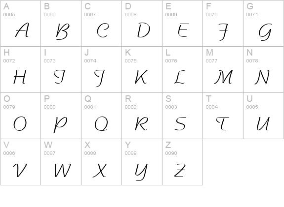 Nadianne Book uppercase A-Z preview