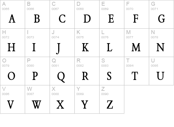 Nadine 2 Thin Bold uppercase A-Z preview