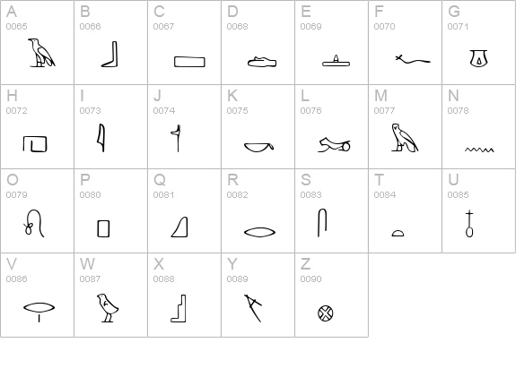 Nahkt uppercase A-Z preview