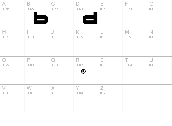 namco regular uppercase A-Z preview