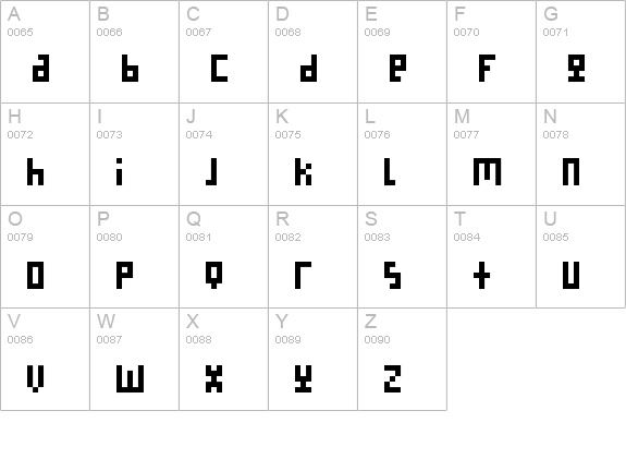 Nanoscopics-Alphabet uppercase A-Z preview