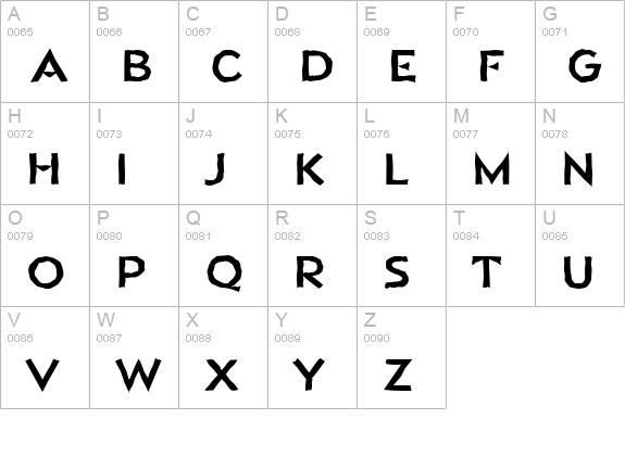 NapoliAntique-Bold uppercase A-Z preview