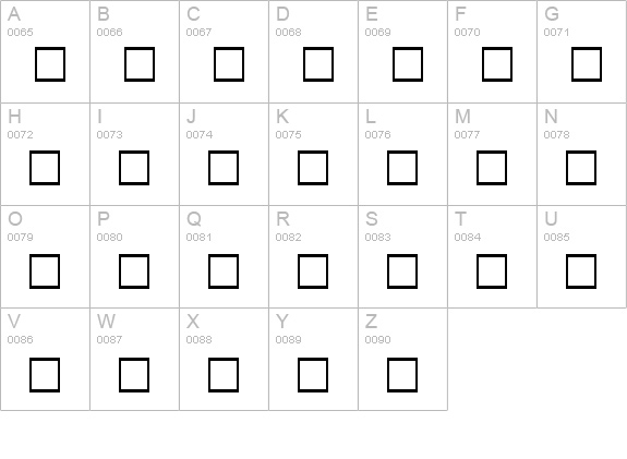 Narkisim Bold uppercase A-Z preview