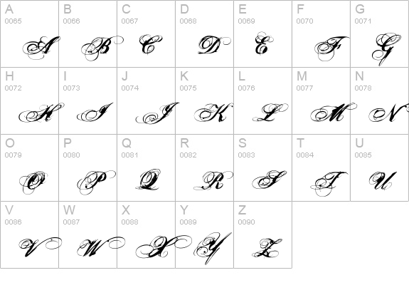 Nars 3 uppercase A-Z preview