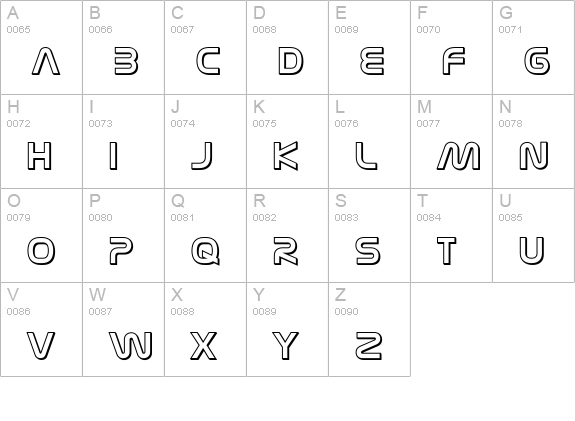 Nasalization 3D uppercase A-Z preview