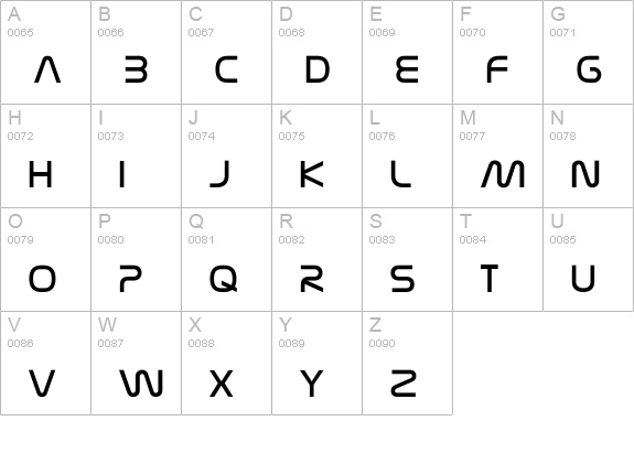Nasalization Light uppercase A-Z preview
