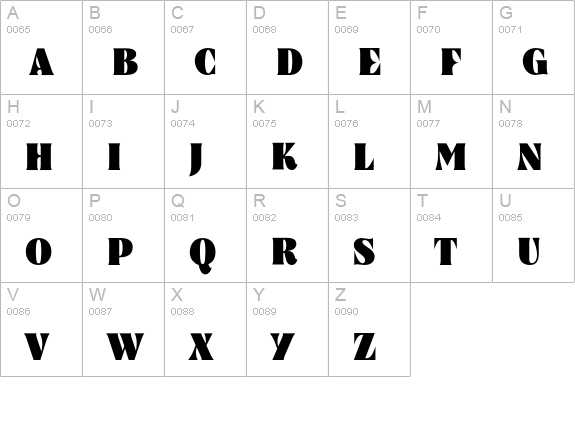 Nashville-Hvy uppercase A-Z preview