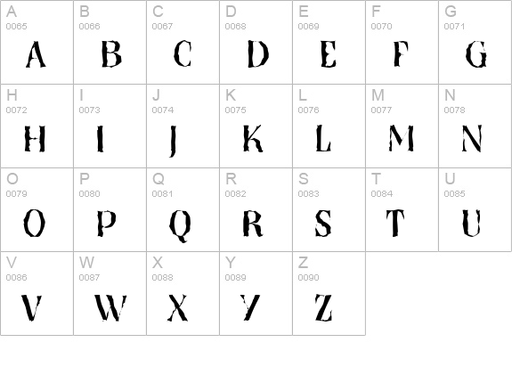 NashvilleRandom-Regular uppercase A-Z preview