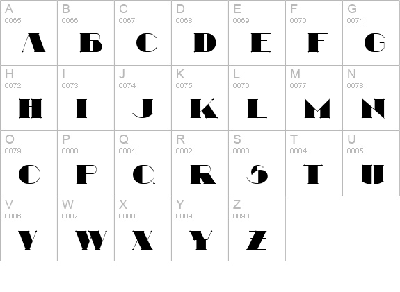 Nathan Regular uppercase A-Z preview