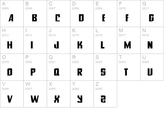 National Express uppercase A-Z preview