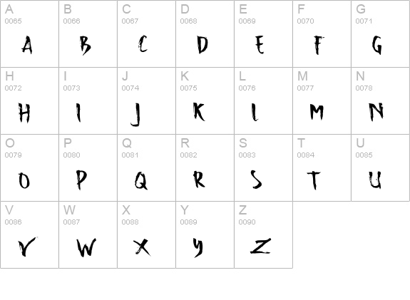 Native Land Two uppercase A-Z preview