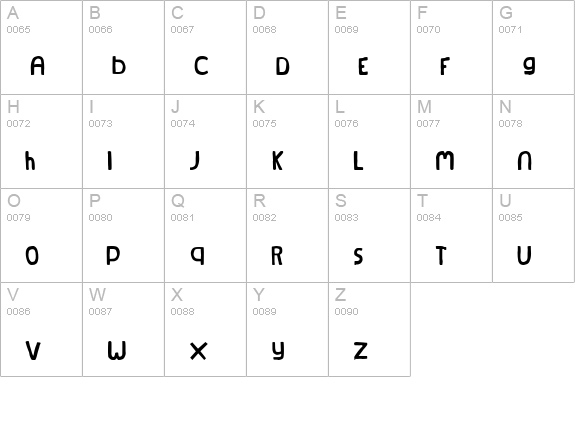 Natural Log uppercase A-Z preview
