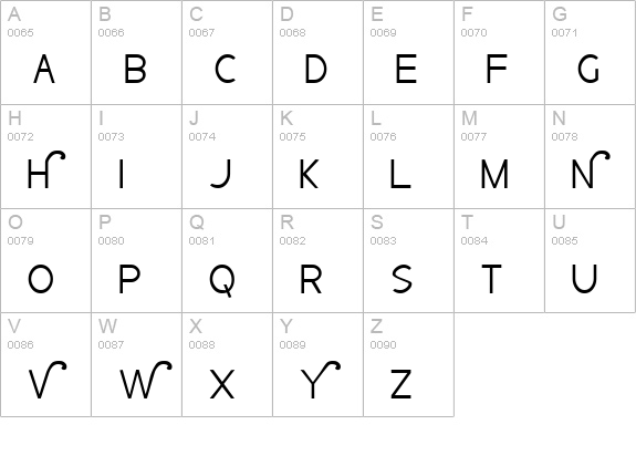 Nauvoo uppercase A-Z preview