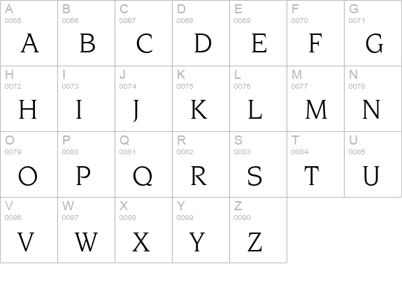 Navarro-Book uppercase A-Z preview