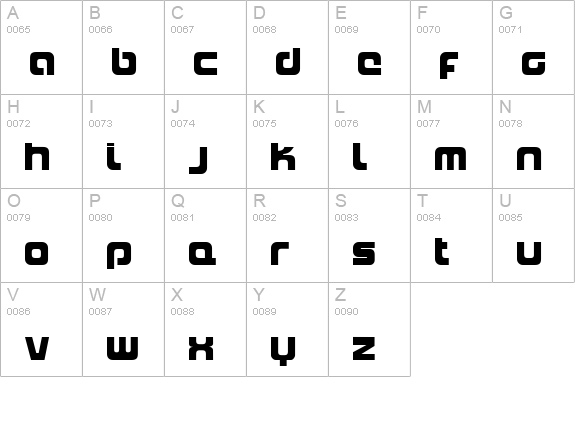 Naxalite uppercase A-Z preview