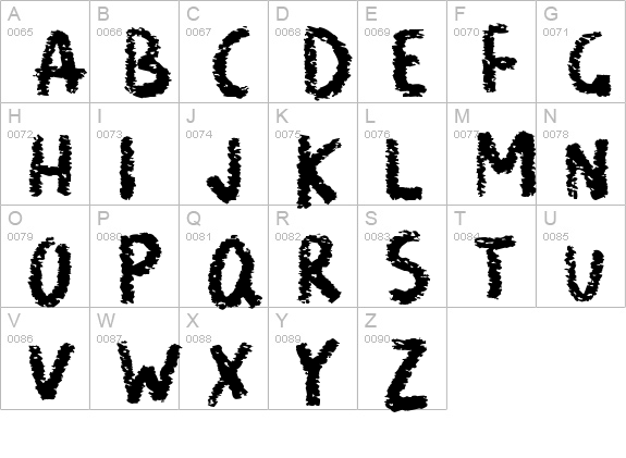 Neat Chalk uppercase A-Z preview