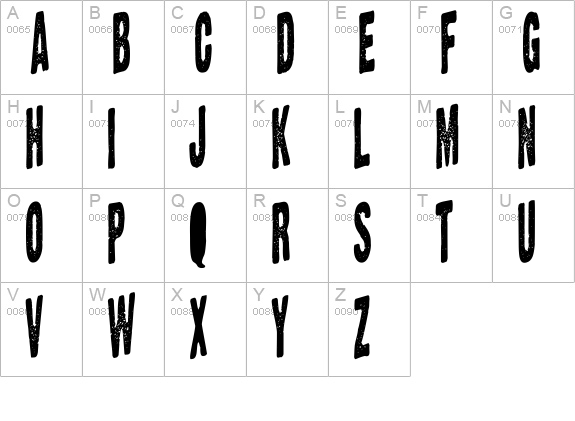 NeatNeatNeat uppercase A-Z preview