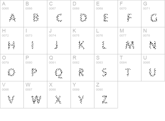 Nebulae Two uppercase A-Z preview